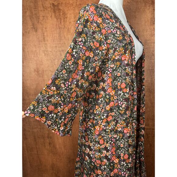 Jessica Simpson SMALL Garden Escape LEILANI floral open front cardigan duster - Picture 11 of 14